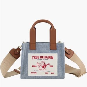 True Religion Denim and Brown Crossbody Bag